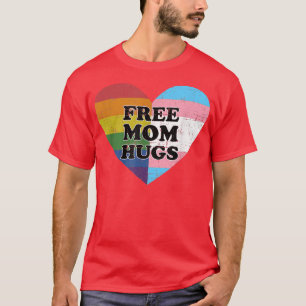 T-shirt Papa embrasse gratuitement avec l'arc-en-ciel et l