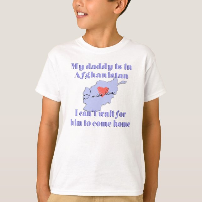 T-shirt Papa en Afghanistan (Devant)