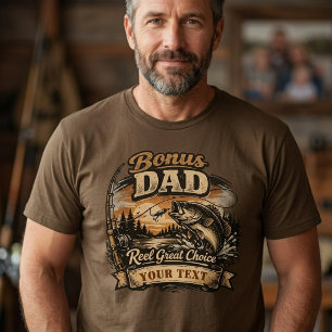 T-shirt Papa en bonus super choix pêche Fête des pères