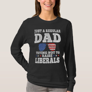 T-shirt Papa Essaie De Ne Pas Élever Des Lunettes De Solei