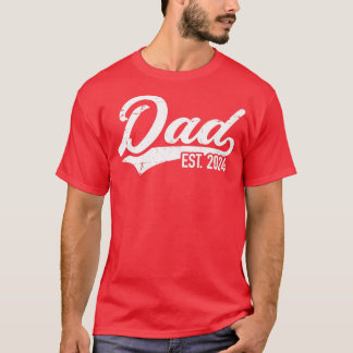 T-shirt Papa est 2024 faire-part de grossesse