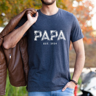 T-shirt PAPA EST cadeau personnalisé pour papa