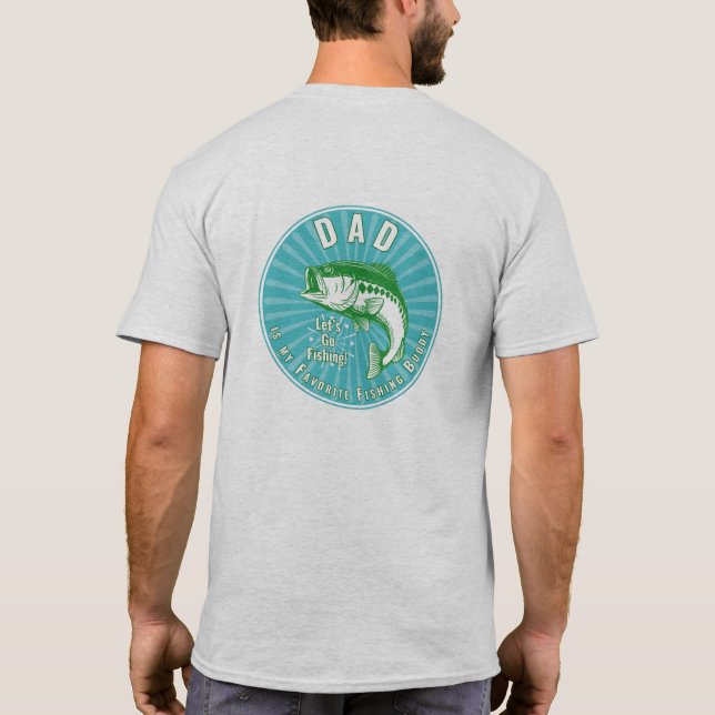 T-shirt "Papa est mon pote de pêche" (Dos)