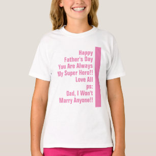 T-shirt Papa est toujours mon super héros amusant