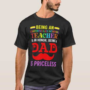 T-shirt Papa est un prince en étant instituteur