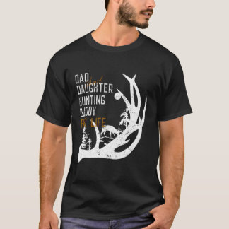 T-shirt Papa Et Fille Chasse Buddy À Vie