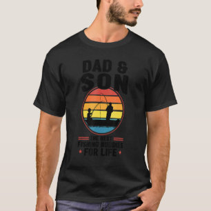 T-shirt Papa et fils les meilleurs compagnons de pêche pou
