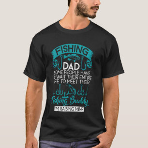 T-shirt Papa et fils pêche à la ligne chasse pêche manche