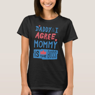 T-shirt Papa et I agree Maman est le patron