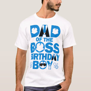 T-shirt Papa Et Maman De Boss Anniversaire Garçon Famille