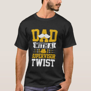 T-shirt Papa Et Superviseur Amusant Superviseur Papa Chef