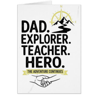 T-shirt Papa Explorateur Enseignant Héros | Aventu