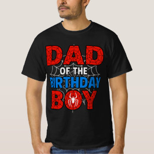 T-shirt Papa fête d'anniversaire araignée   Papa officiel
