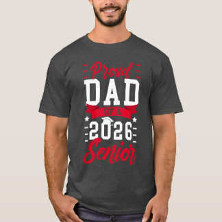 T-shirt Papa fier d'un élève de terminale 2026 Papa fier d