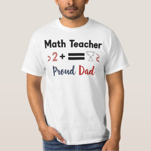 T-shirt Papa fier d'un professeur de mathématiques