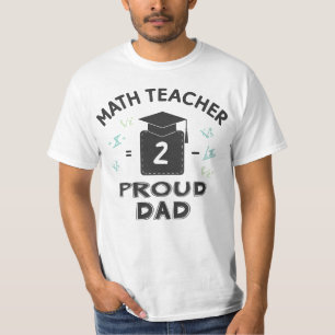 T-shirt Papa fier d'un professeur de mathématiques