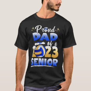 T-shirt Papa Fier D'une Diplômée De Volleyball Senior 2023