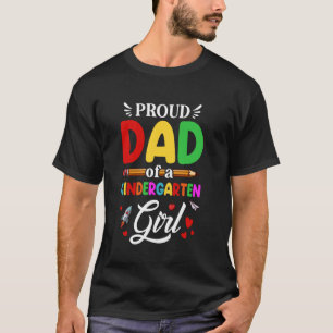 T-shirt Papa fier d'une fille de maternelle Maman enfantin