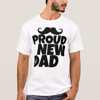 T-shirt Papa fière nouveau | Drôle de papa pour la premièr