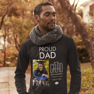 T-shirt Papa fière personnalisé Collage photo