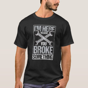 T-shirt Papa fièrement mécanicien automobile réparateur