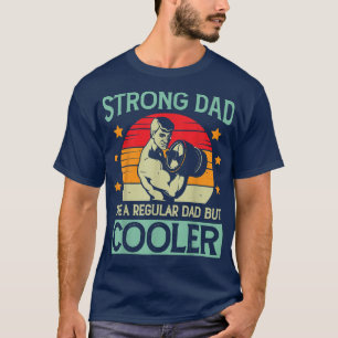 T-shirt Papa fort Comme Papa normal Poids Lifting Père'