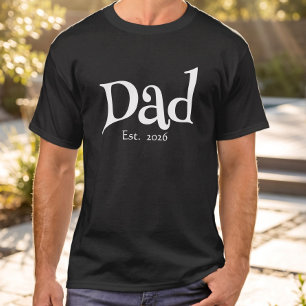 T-shirt Papa Fun Gras Simple Papa Établis Nouveau Papa