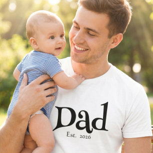 T-shirt Papa Fun Gras Simple Papa Établis Nouveau Papa