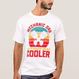 T-shirt Papa Funny Voiture Auto Mécanique