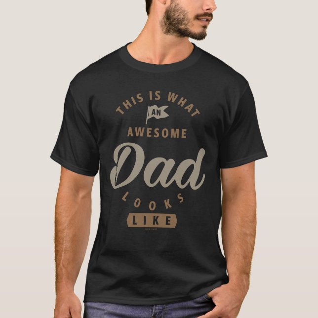 T-shirt Papa génial (Devant)