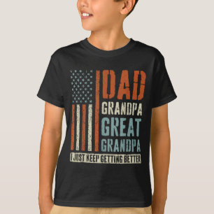 T-shirt Papa Grand-père Arrière-grand-père