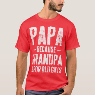T-shirt Papa Grand-père Fête des Pères Vint Vintage