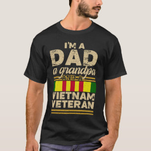 T-shirt Papa Grand-père vétéran du Vietnam vintage hommes