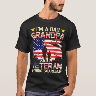 T-shirt Papa grand-père vétéran vétéran du Vietnam vintage