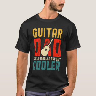 T-shirt Papa guitar comme un régulier mais plus cool  Rétr