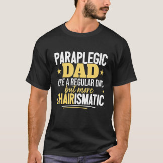 T-shirt Papa Handicap en fauteuil roulant Père Paraplégiqu