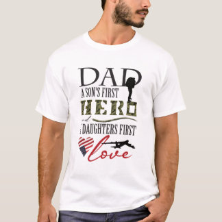 T-shirt Papa héros