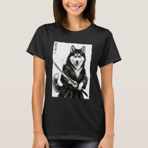 T-shirt Papa Husky de Sibérie Mignon Anime Japonais Samur