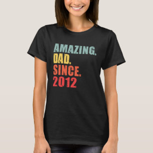 T-shirt Papa incroyable 2012 Depuis 2012