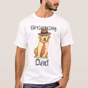 T-shirt Papa jaune de laboratoire
