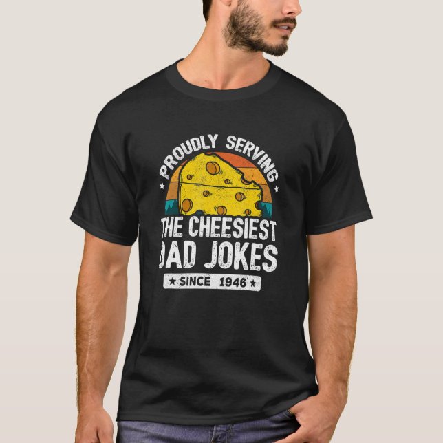 T-shirt Papa Joke Puns Papa Blagues Papa depuis 1946 Papa  (Devant)