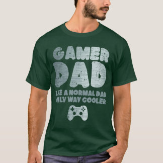 T-shirt Papa joueur comme normal mais bien plus cool papa