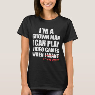 T-shirt Papa joueur drôle Je peux jouer aux jeux vidéo qua