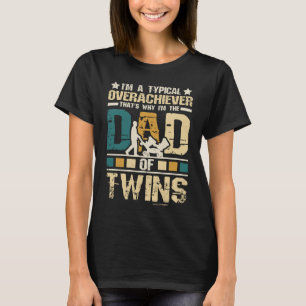 T-shirt Papa jumeaux et papa jumeaux avec Fête des pères e