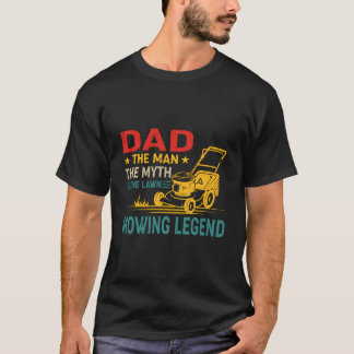T-shirt Papa la légende de la tonte de pelouse
