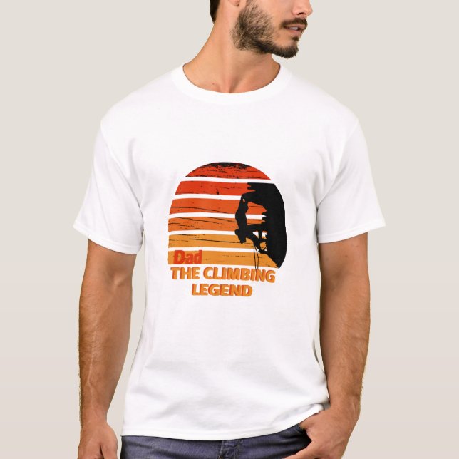 T-shirt Papa, la légende de l'escalade (Devant)