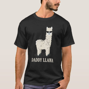 T-shirt Papa Lama Alapaca Drôle Cadeau pour Amateur d'Anim