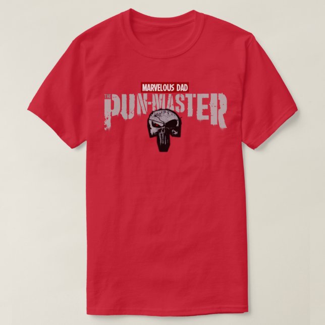 T-shirt Papa Le Maître De La Pun (Design devant)