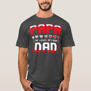 T-shirt Papa Le Niveau De Papa Drôle Pour Les Hommes Père