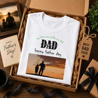 T-shirt Papa le plus cool jamais Retro coucher de soleil f